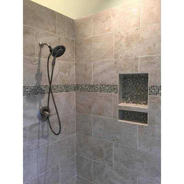 eModernDecor Black Bathroom Shower Niche Simple Installation Waterproof & Leak-proof SHC-R-1725D - Image 2
