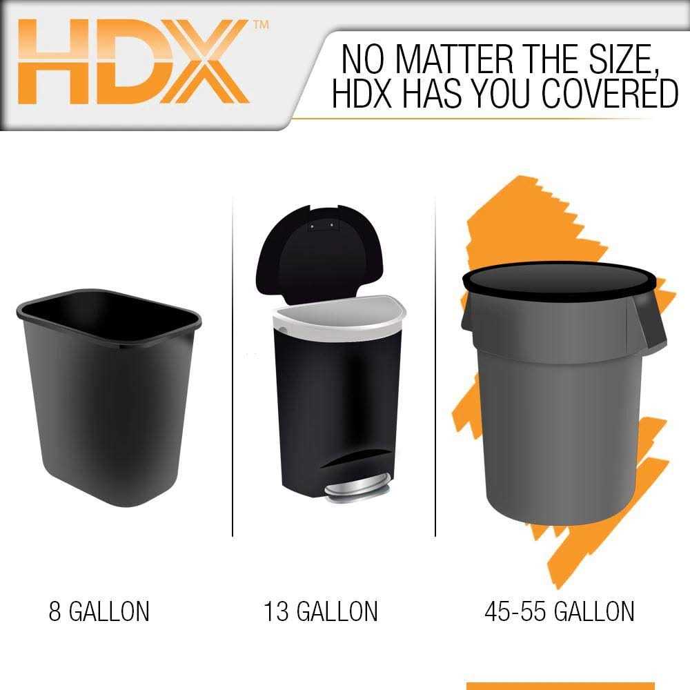 HDX 50 Gal. Clear Extra Large Trash Bags - Image 3