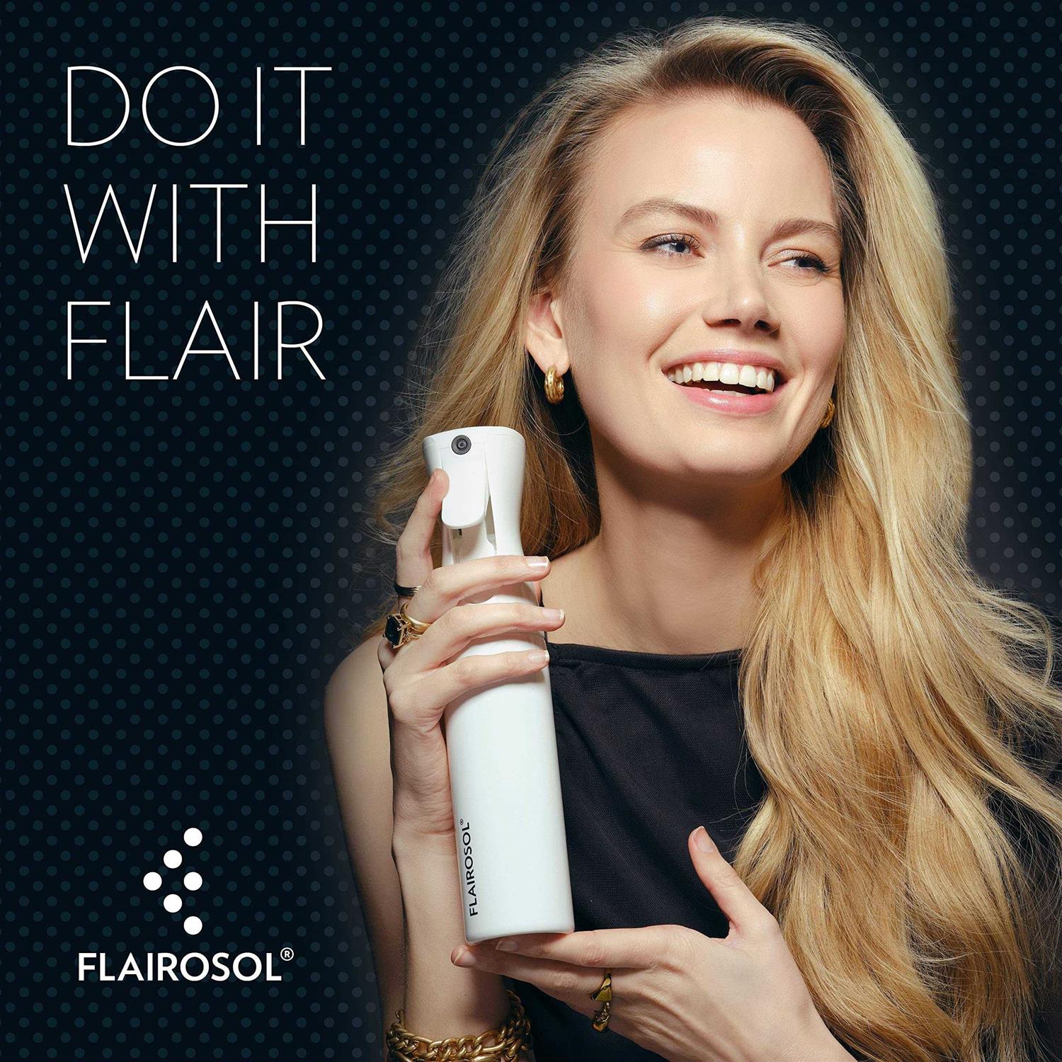 FLAIROSOL The Original, Continuous Ultra Fine Mist Spray Bottle, Multi-tasking Marvel for Hair, Skin, Home, Pet Care and more - Image 4