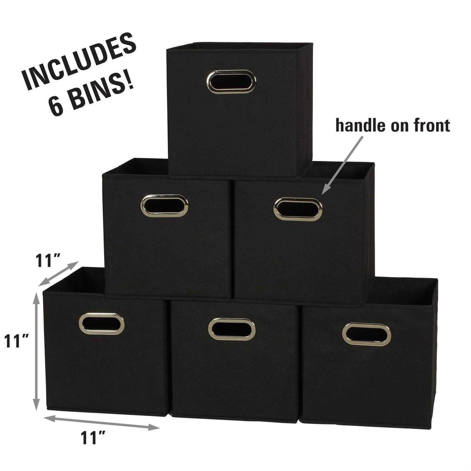 Household Essentials Fabric Storage Bins - Image 2