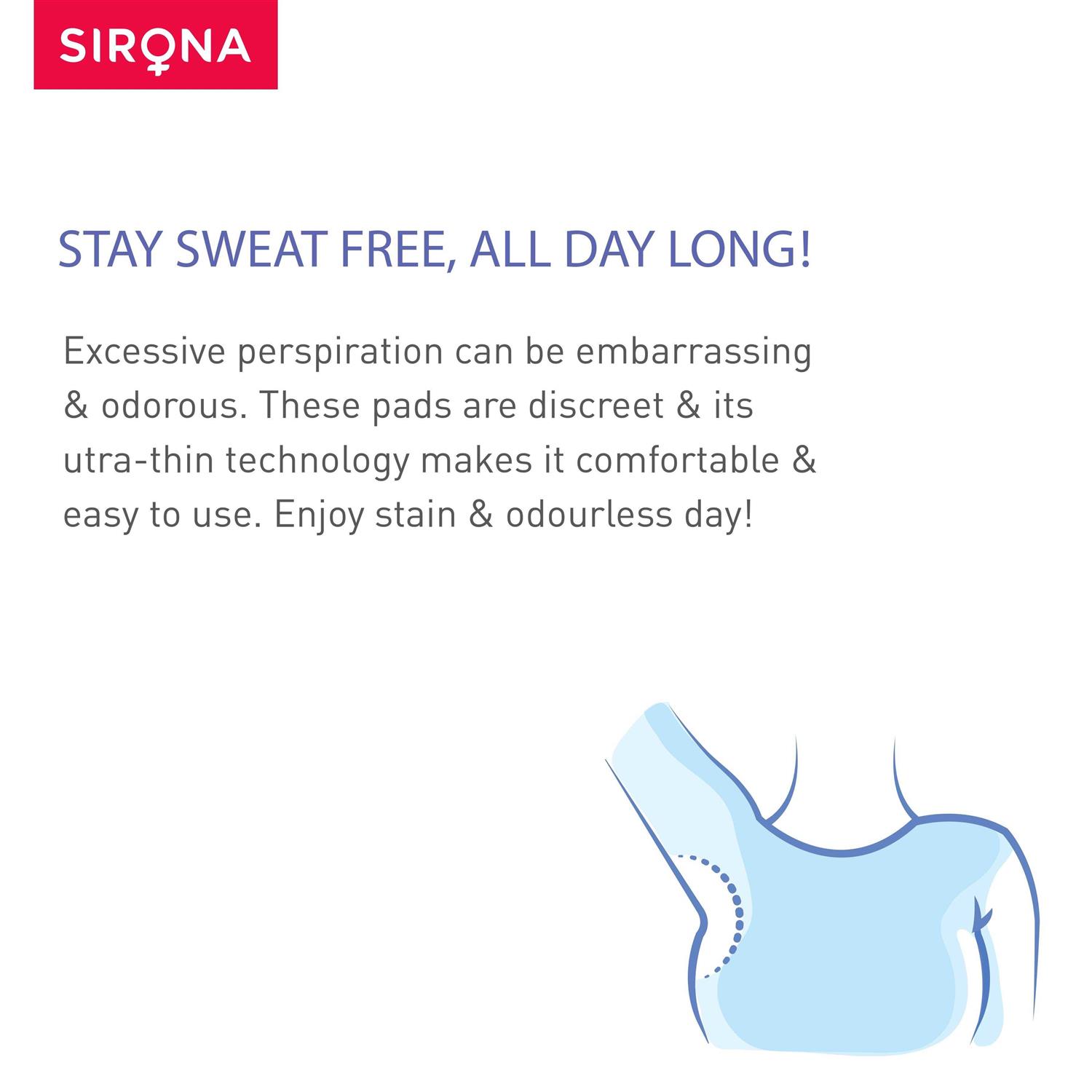 Sirona Disposable Underarm Sweat Pads Pads - Image 2