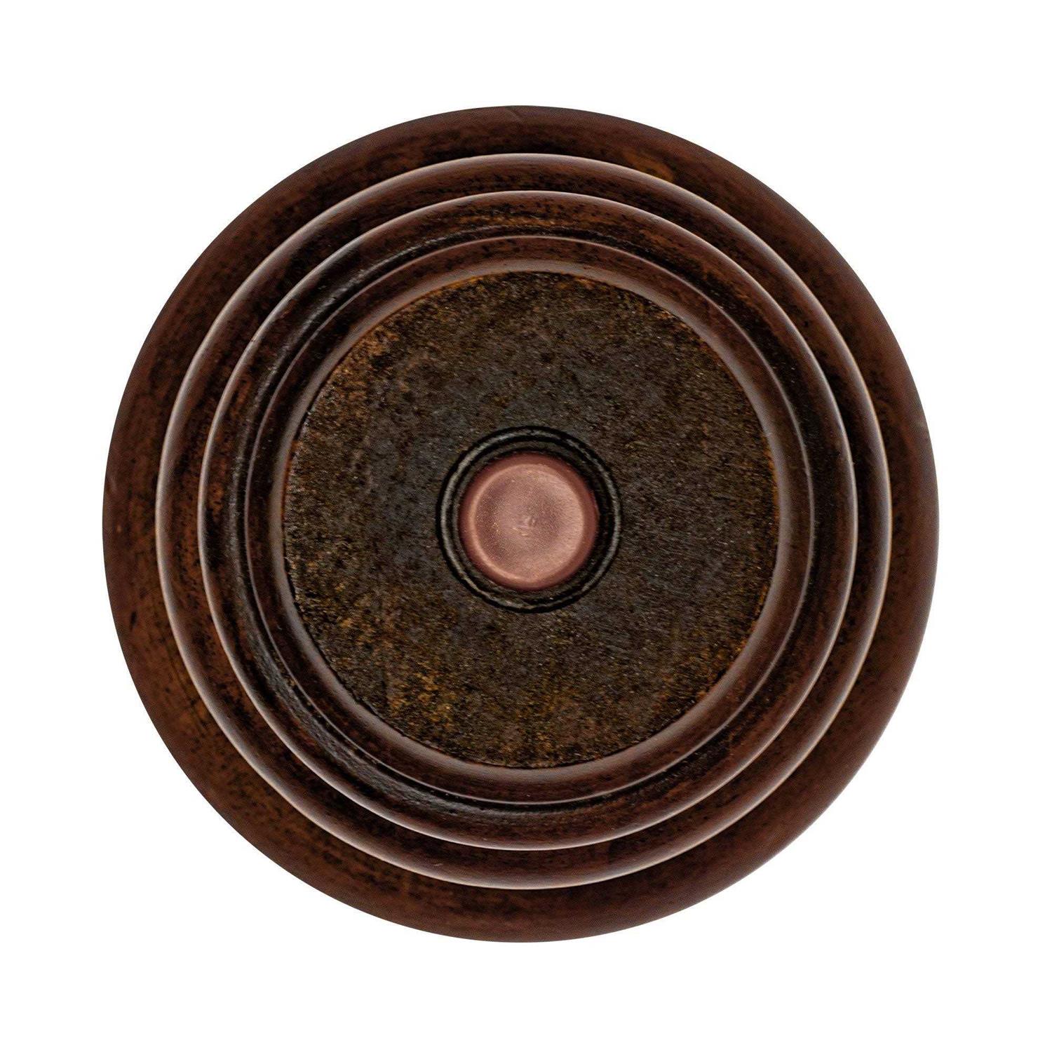 Outwater H x 4in Dia Stained Solid Hardwood 3P5.11 - Image 4