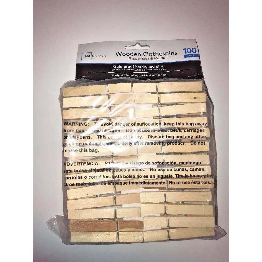Mainstays Clothespins 100 ct - Image 2