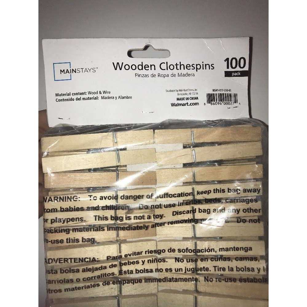 Mainstays Clothespins 100 ct - Image 3