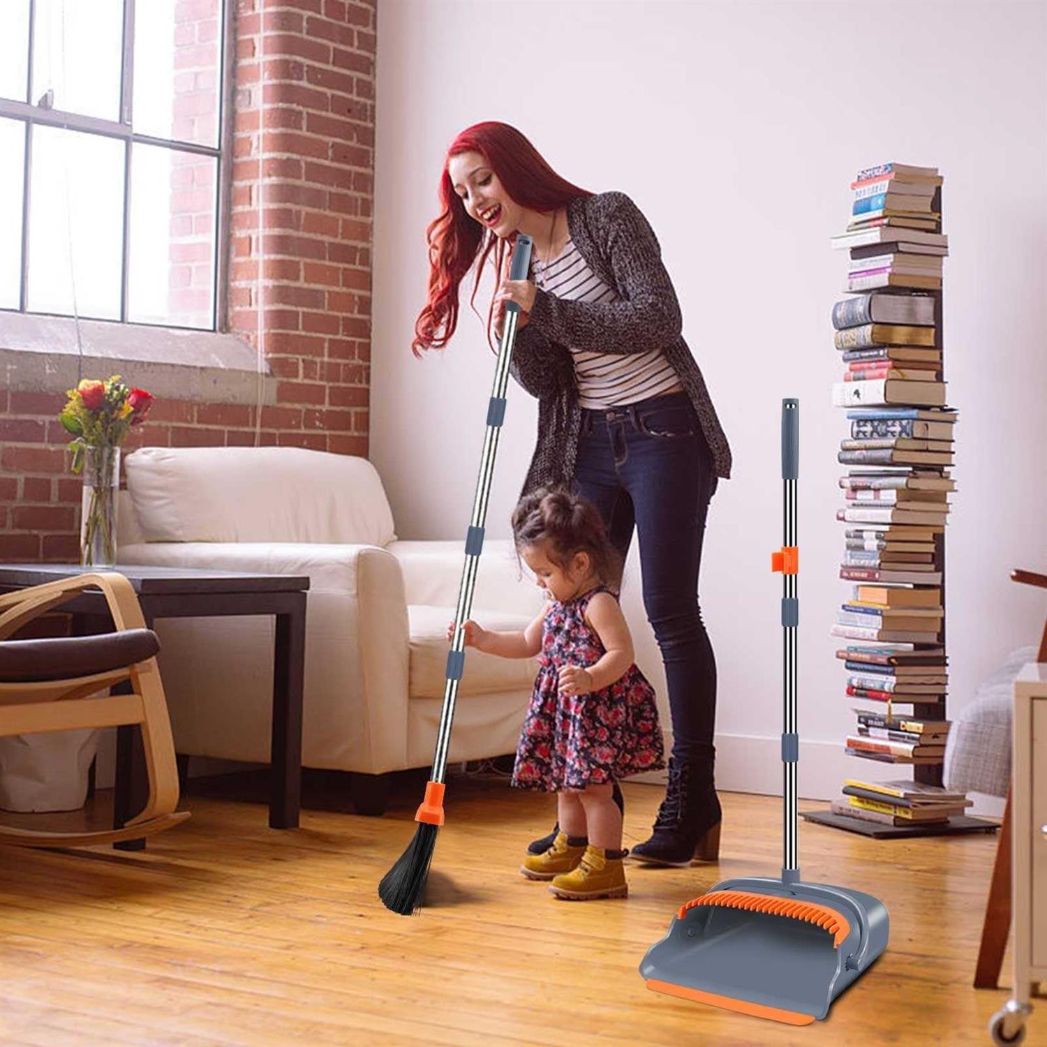Kelamayi Broom and Dustpan Set For Home, Office Broom and Dustpan - Image 2