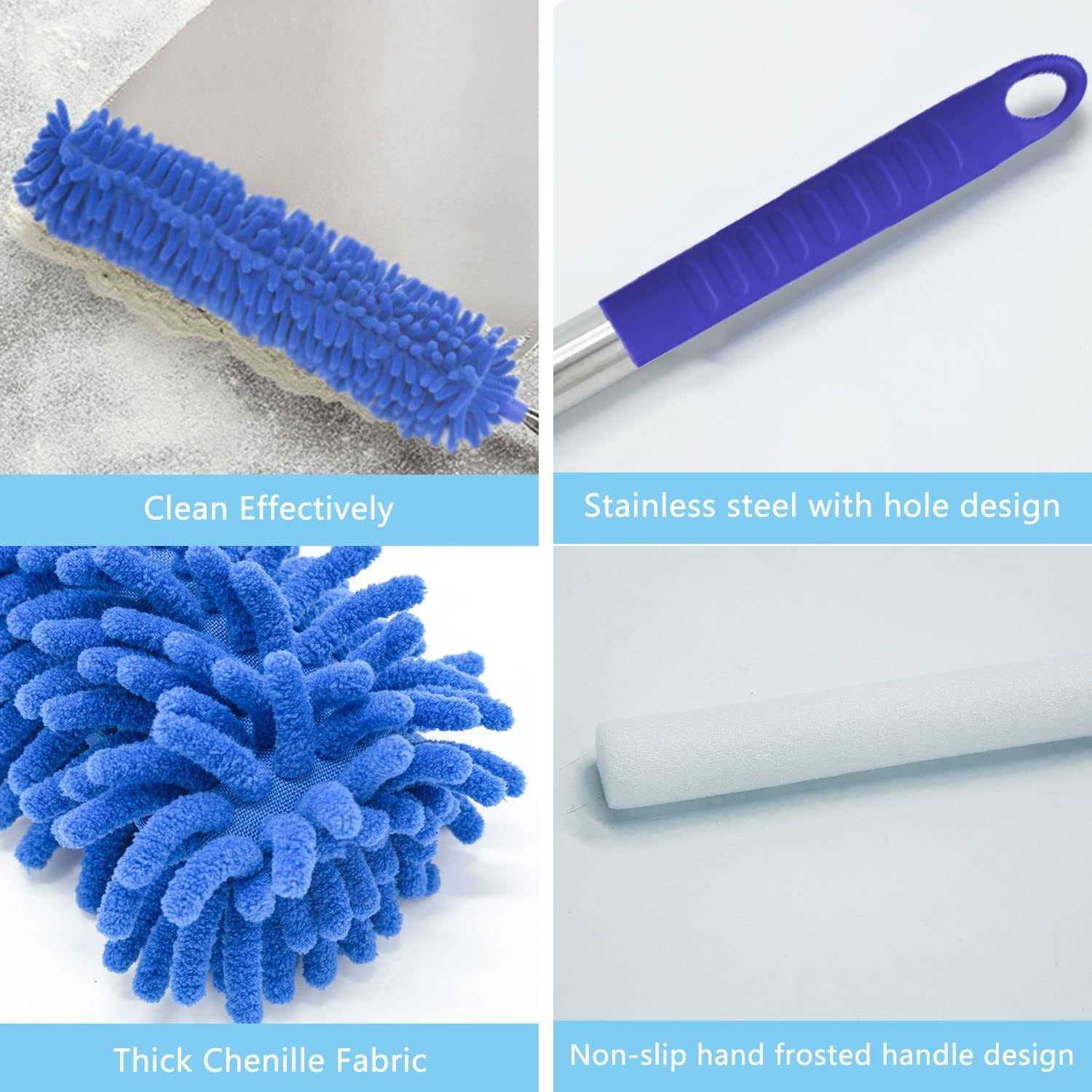 Microfibre Duster for high Ceilings Duster for Cleaning Fan Cobweb - Image 3
