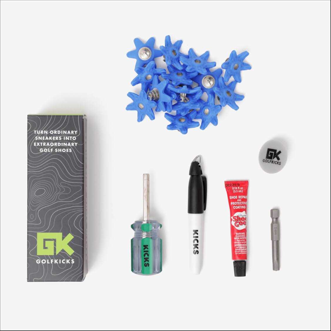 Golfkicks Golf Traction Kit for Sneakers with DIY Golf Spikes - Image 2