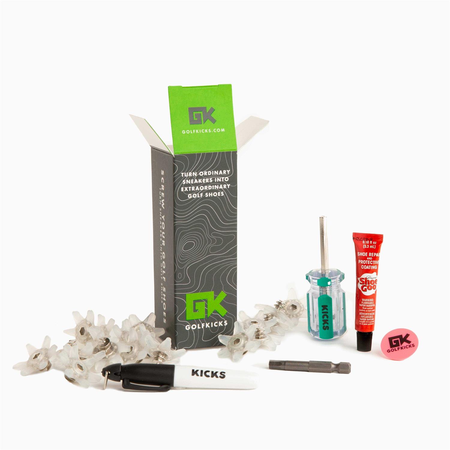 Golfkicks Golf Traction Kit for Sneakers with DIY Golf Spikes - Image 5