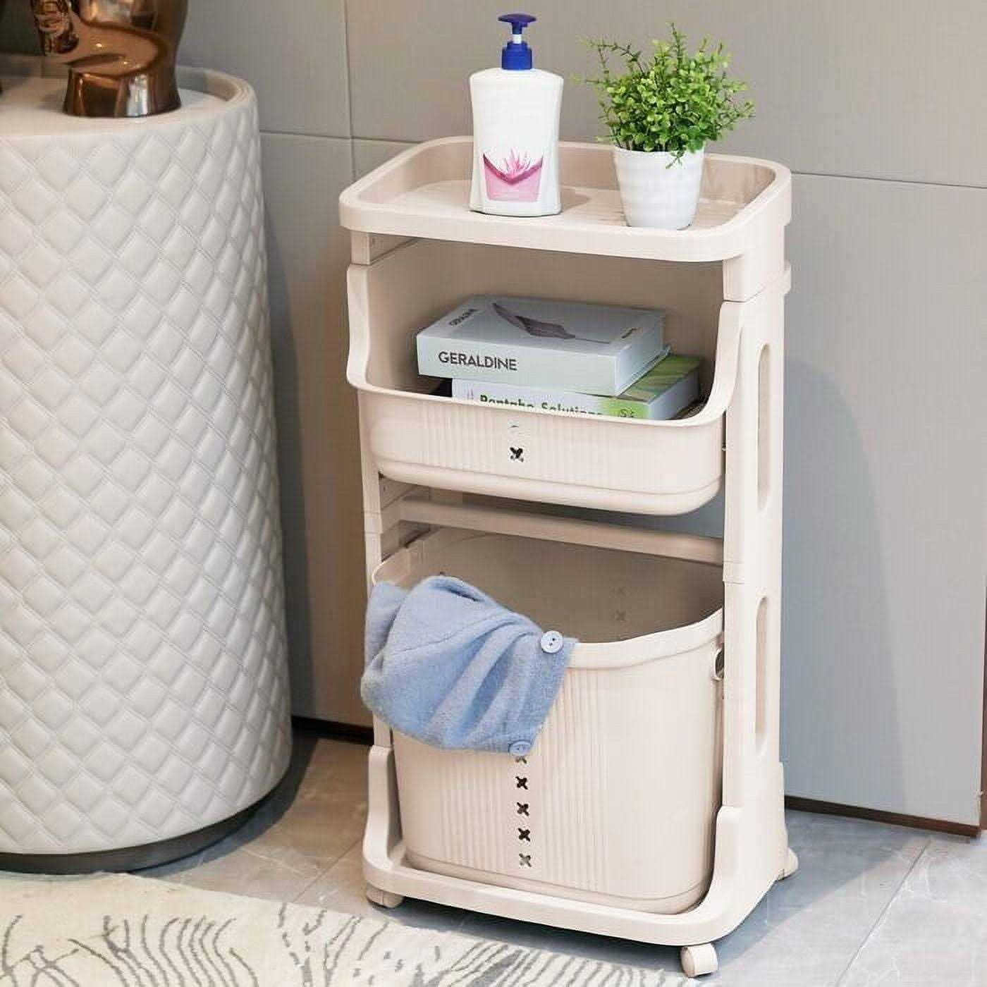 Laundry Cart with Removable Laundry Basket - Image 2