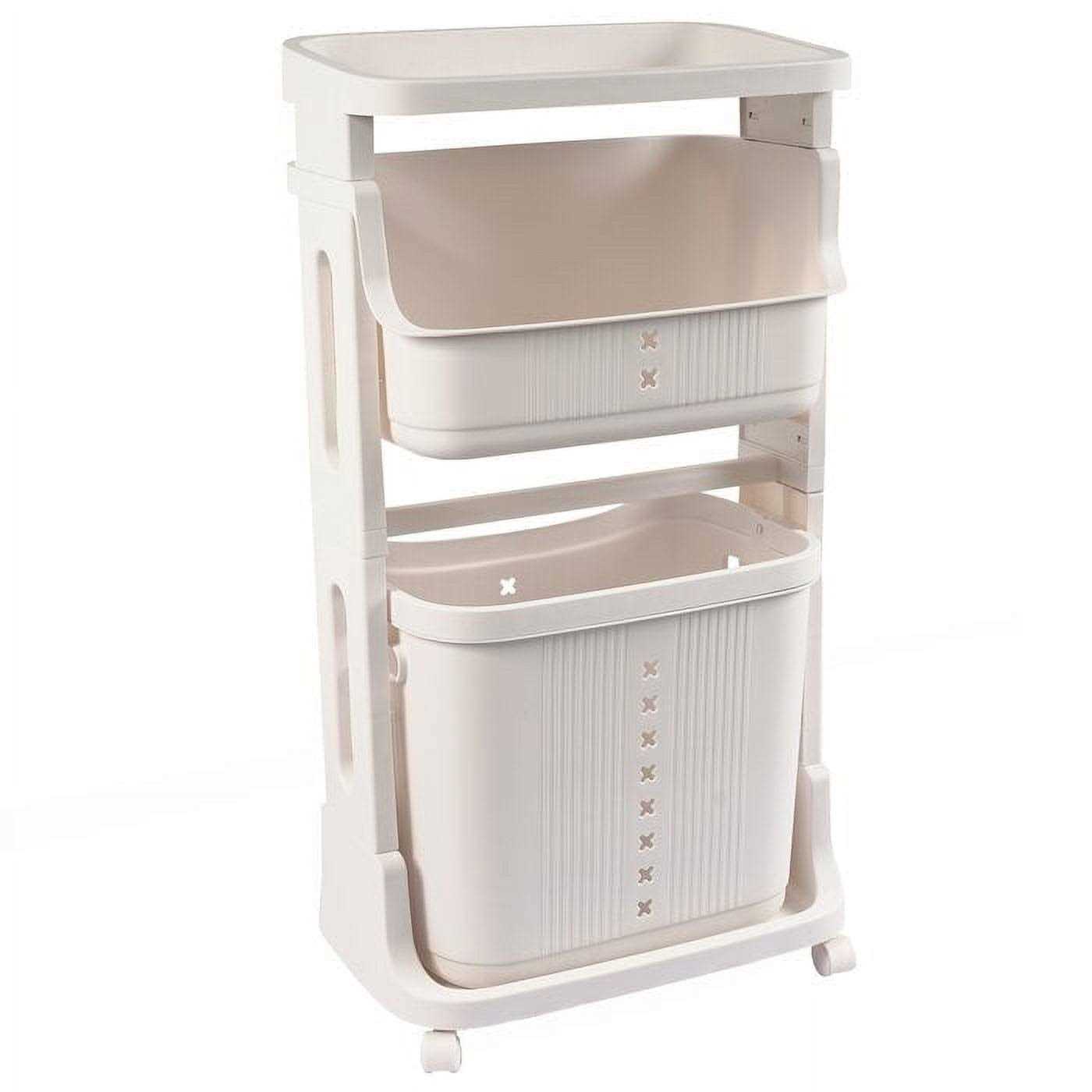 Laundry Cart with Removable Laundry Basket - Image 5