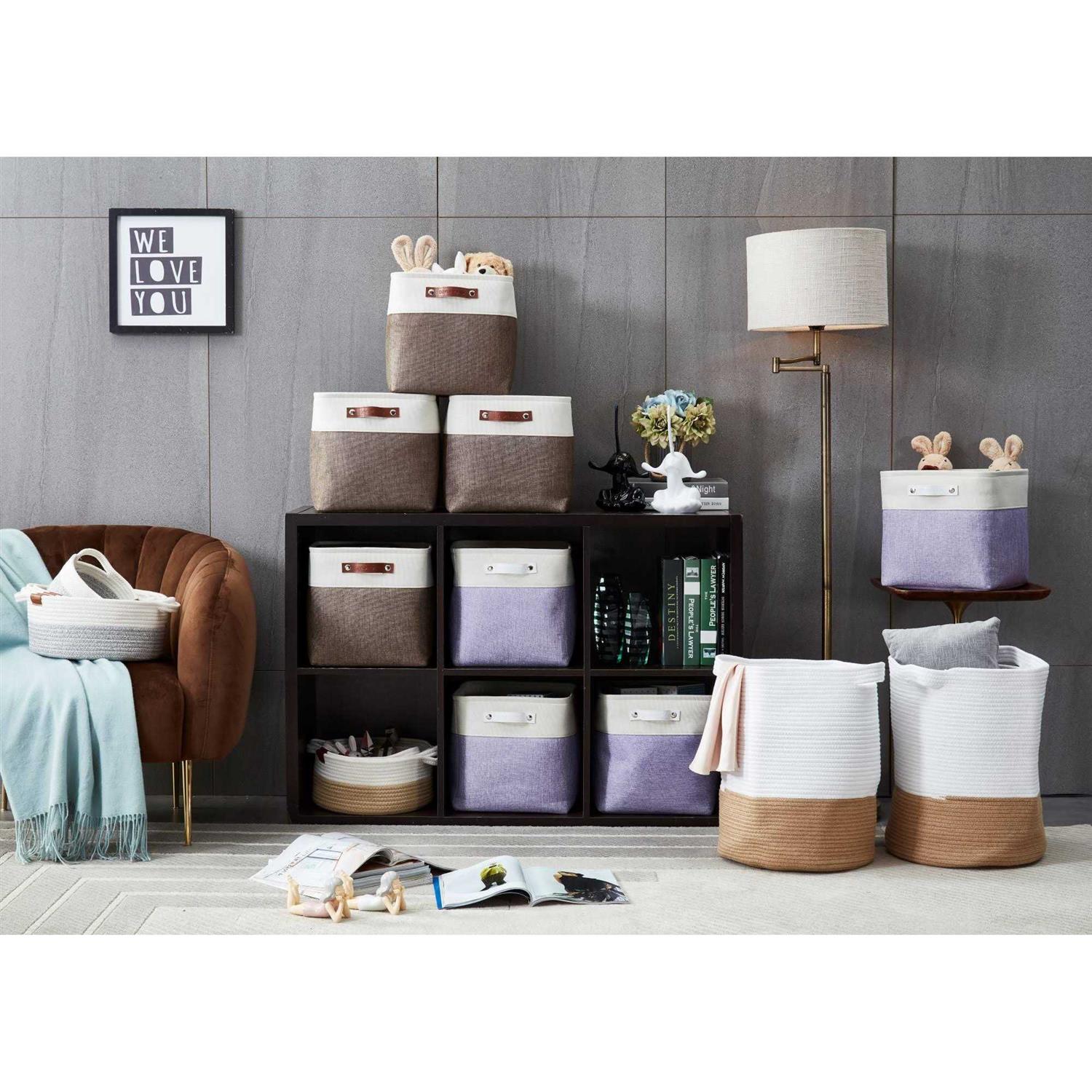 Decomomo Storage Bins Fabric Storage Basket - Image 4