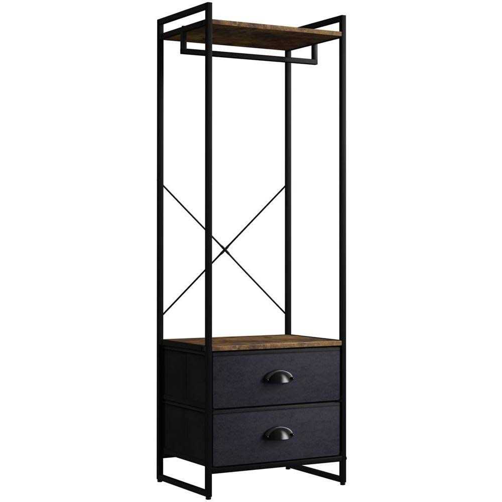 Alternative view of Sorbus Clothing Rack with Drawers