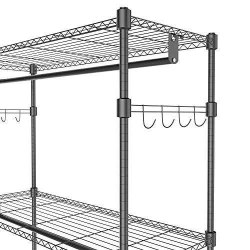 Heavy Duty Garment Rack on Wheels Portable clothes Racks for hanging clothes - Image 2
