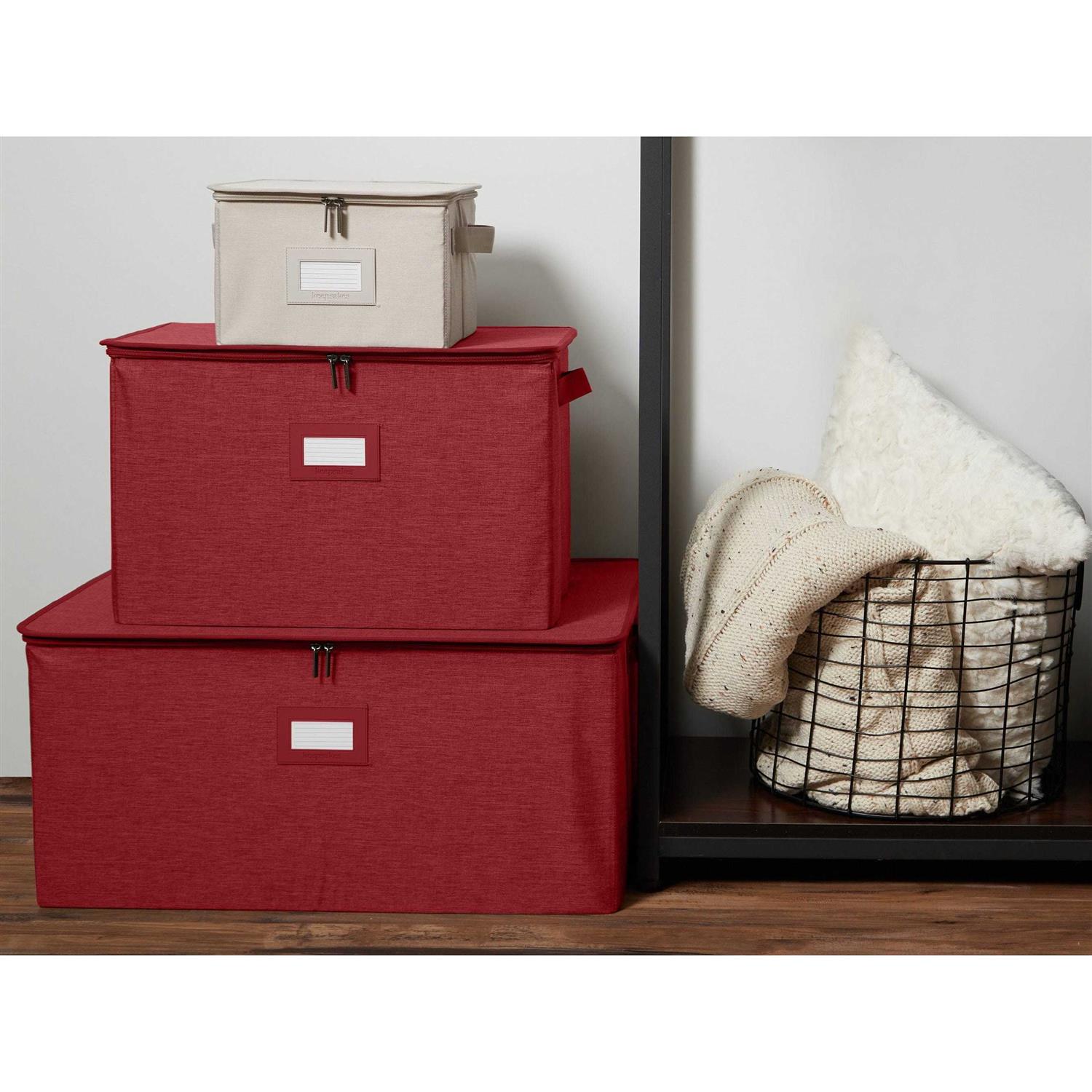 Covermates Keepsakes Zip-Top Storage Box Heavy Duty Polyester Reinforced Handles - Image 4