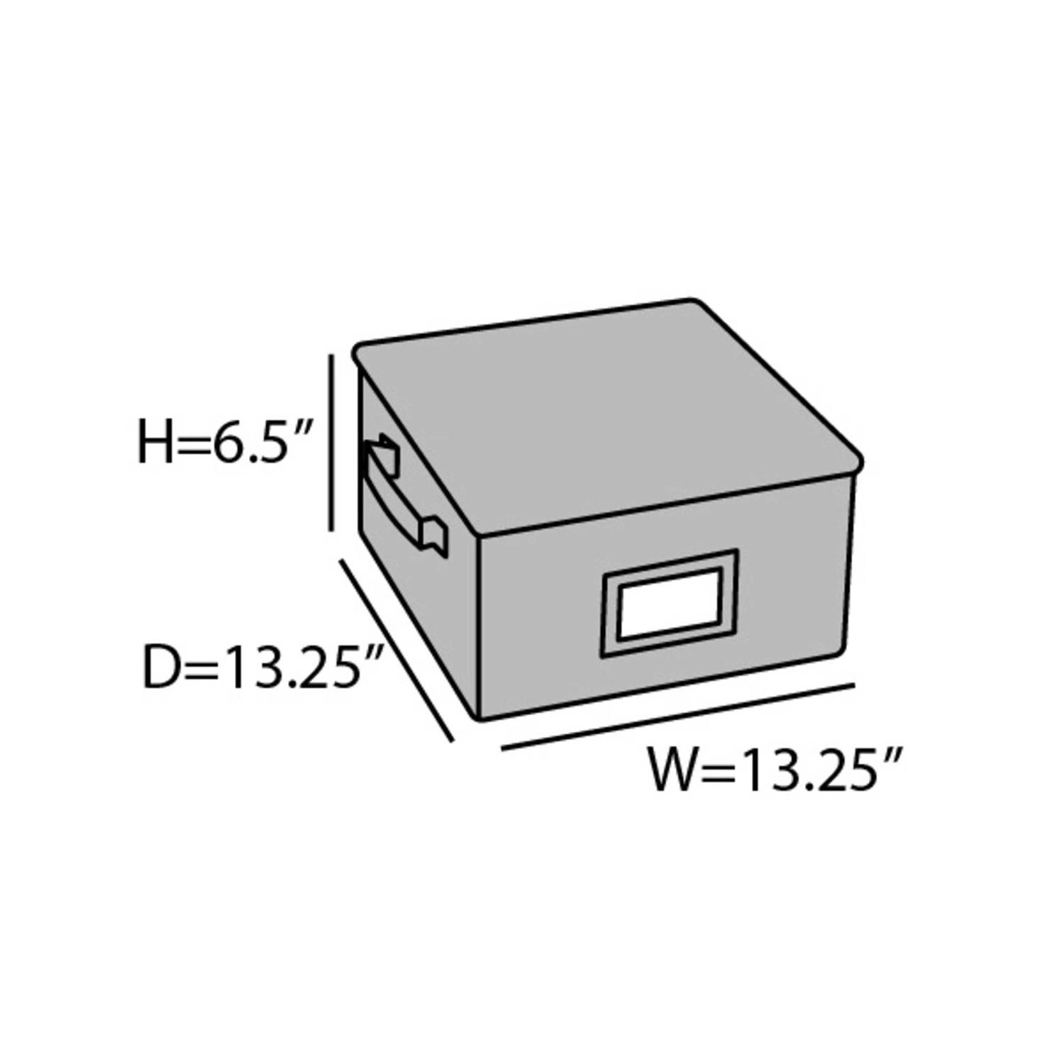 Covermates Keepsakes Zip-Top Storage Box Heavy Duty Polyester Reinforced Handles - Image 2