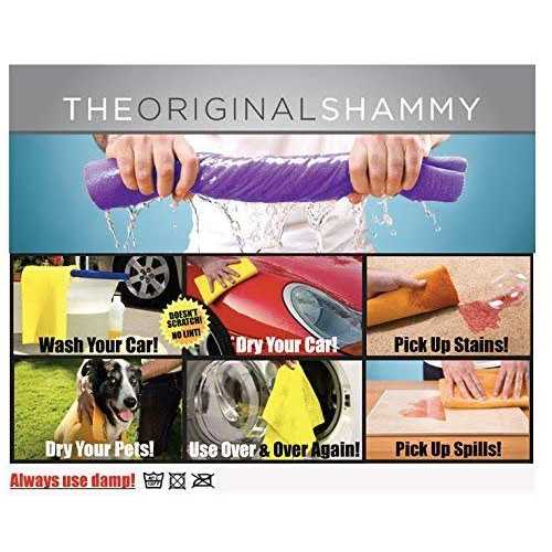Original German Shammy Towels Super Absorbent Chamois Cloths Large Size 20x27 Inch Home Kitchen Bathroom Car Pet Stains - Image 4