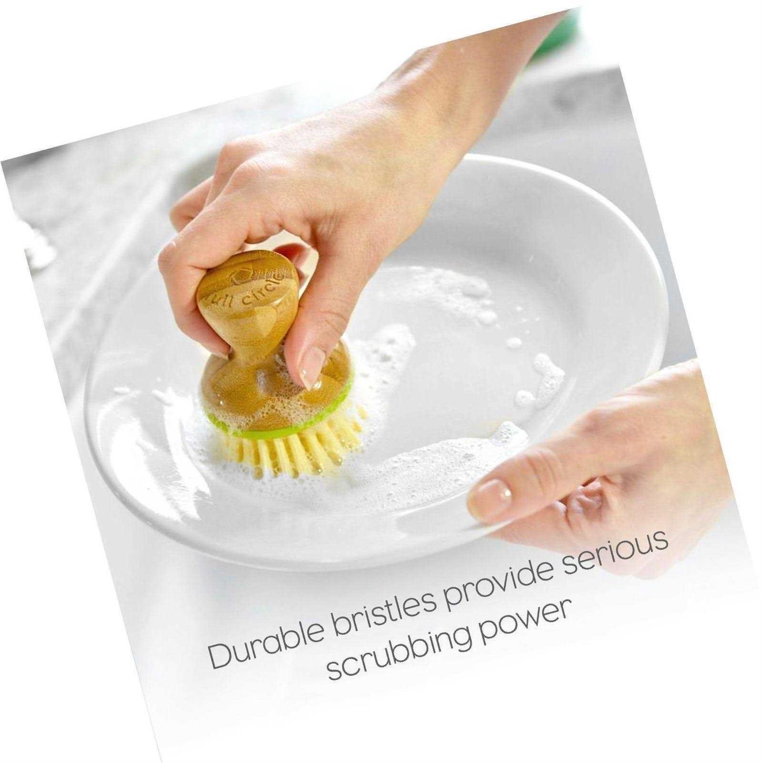 Full Circle Bubble Up Soap Dispenser & Dish Brush Set - Image 2