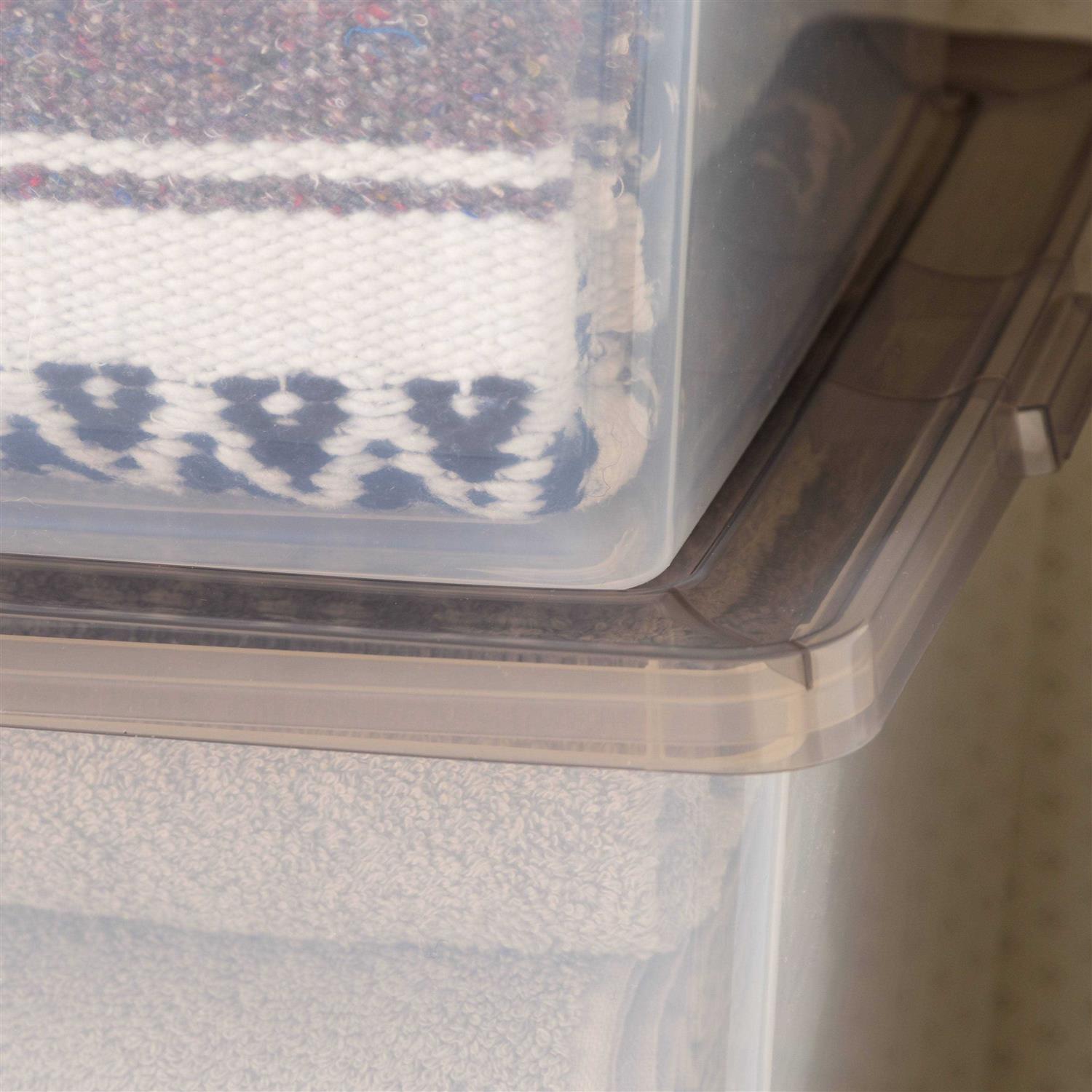 IRIS USA 36 qt. Snap Top Plastic Storage Box with Lid - Image 4