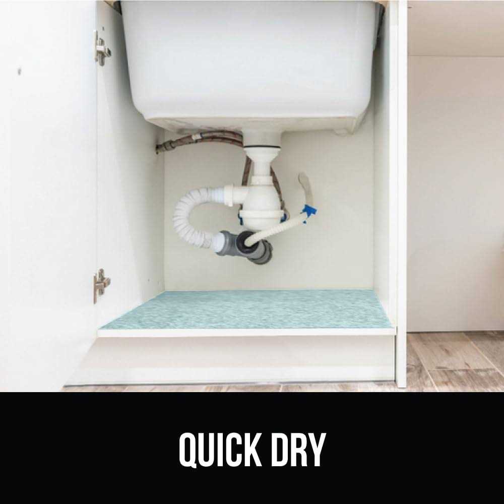 Gorilla Grip Quick Dry Waterproof Under Sink Mat Liner Slip Resistant - Image 3