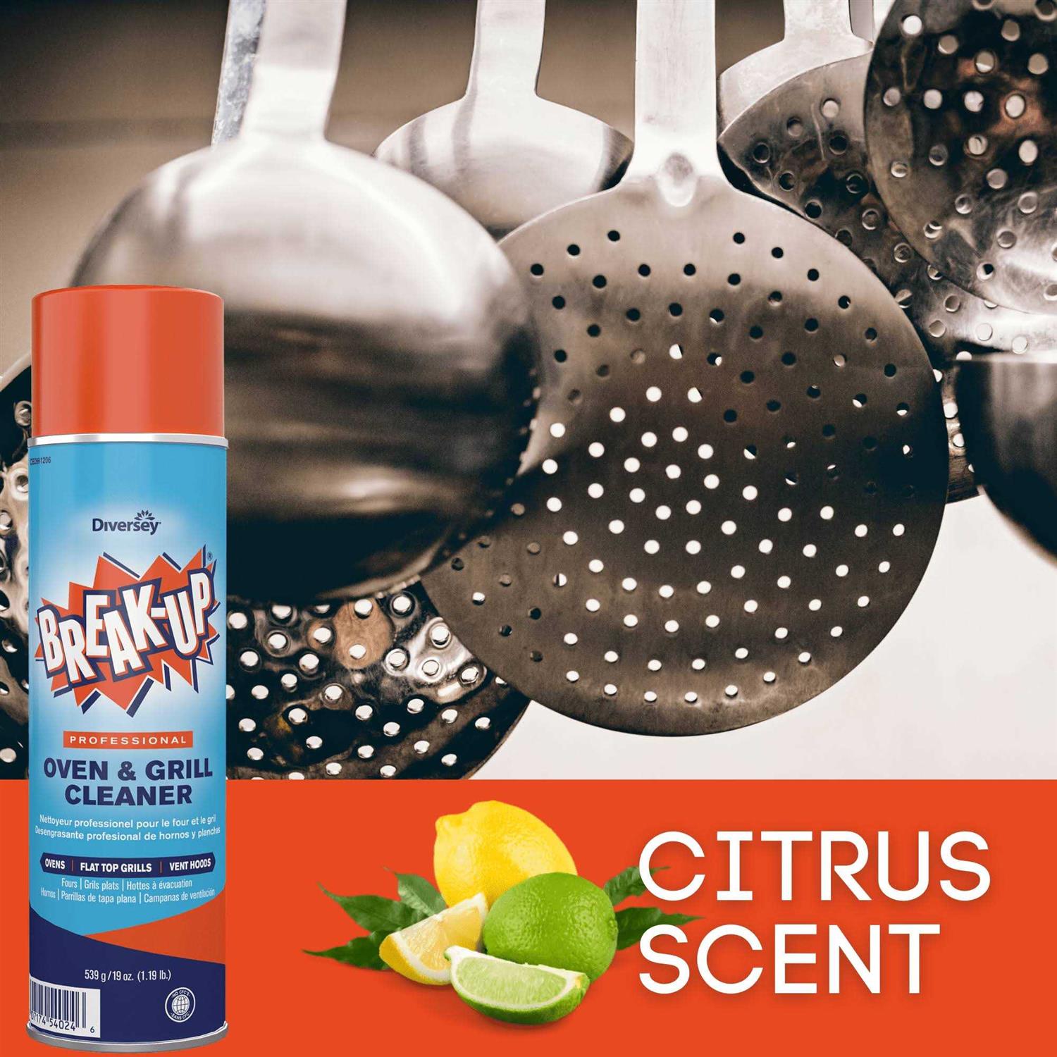 Diversey Break-Up Oven and Grill Cleaner, Aerosol - 19 oz stick - Image 4