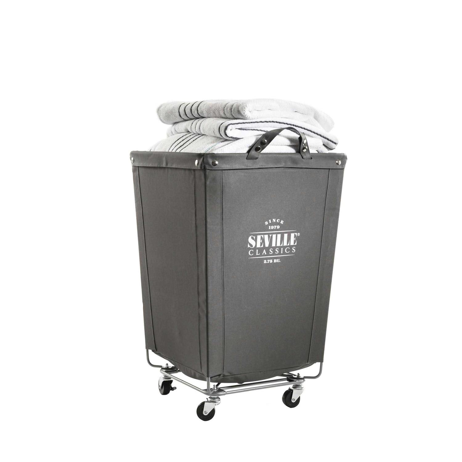 Seville Classics Commercial Heavy Duty Laundry Hamper Canvas - Image 4