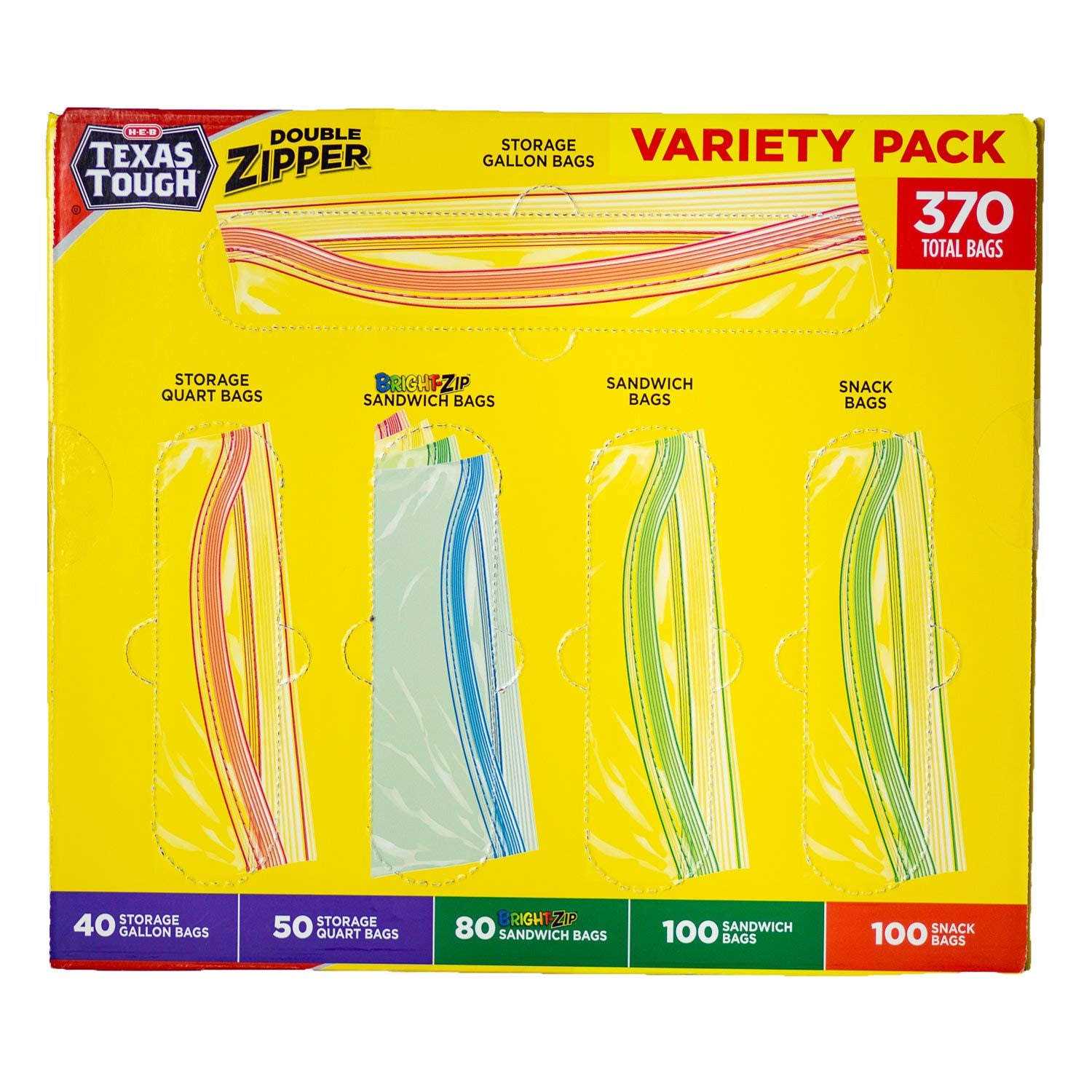 H-E-B Texas Tough Double Zipper Storage Bags - Image 2