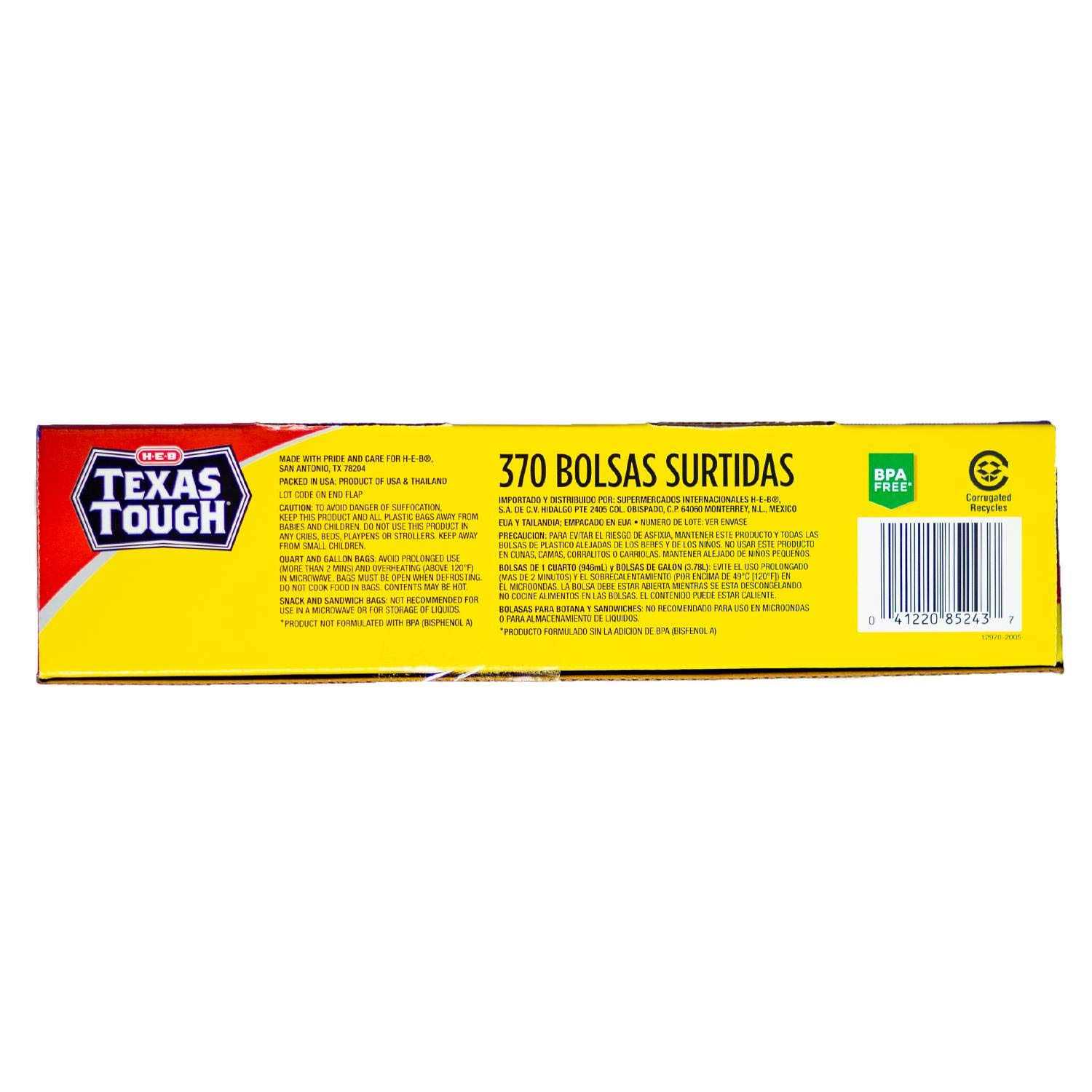 H-E-B Texas Tough Double Zipper Storage Bags - Image 3