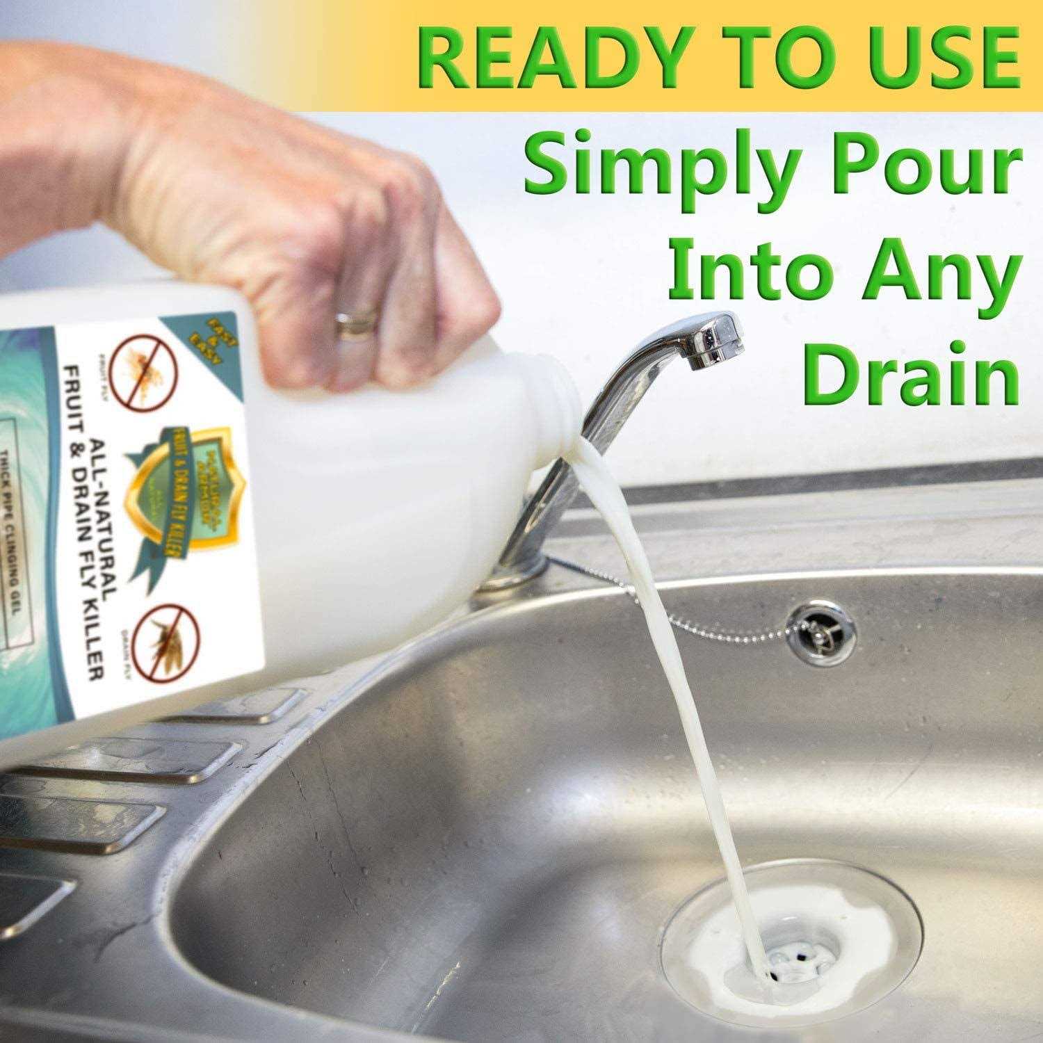 Fruit Fly & Drain Fly Killer Simple Commercial Drain Gel Treatment Eliminates Gross Fruit Flies - Image 4
