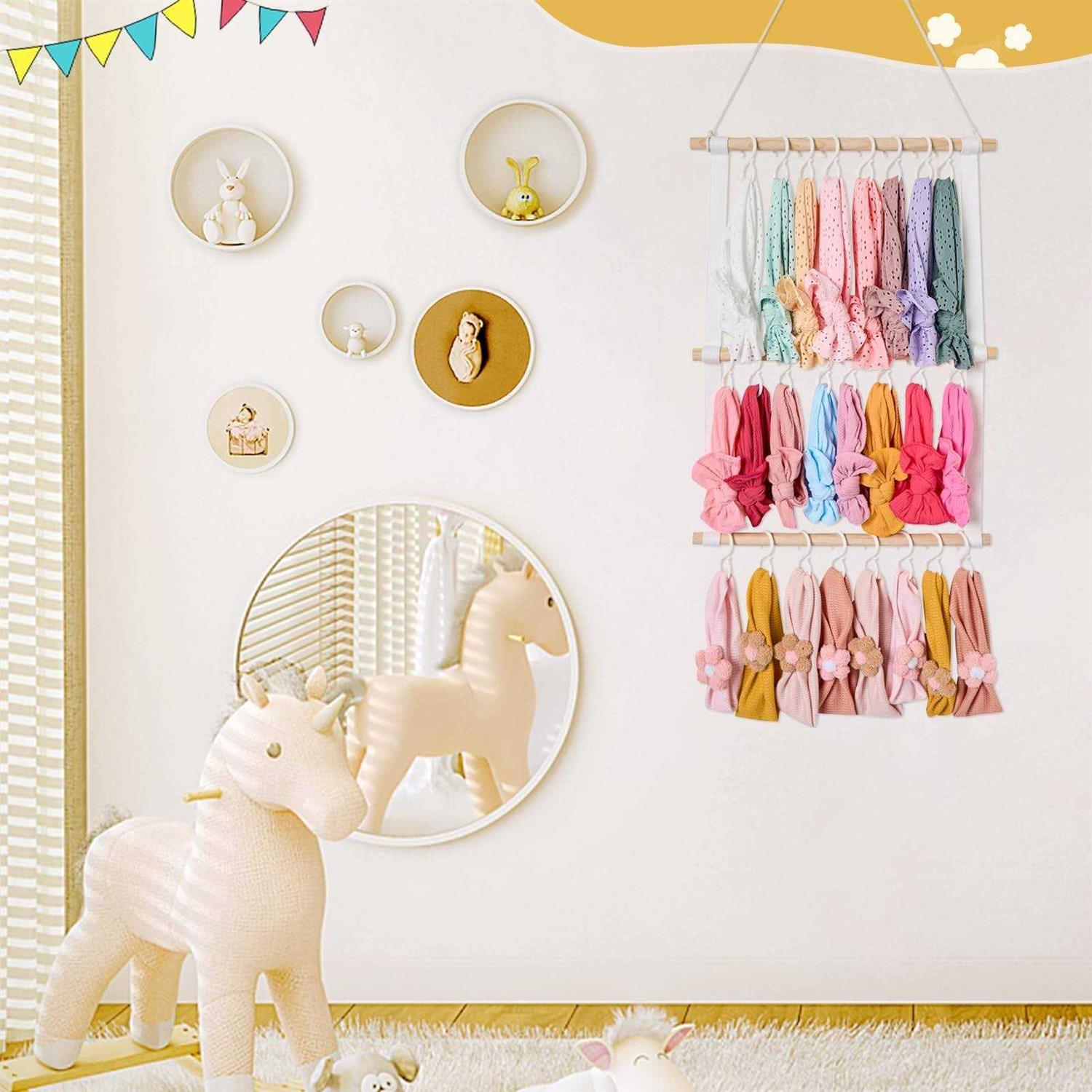 Headband Holder for Baby Girl Headband Organizer for Girls Bow Holder for Girls Hair Bows - Image 2