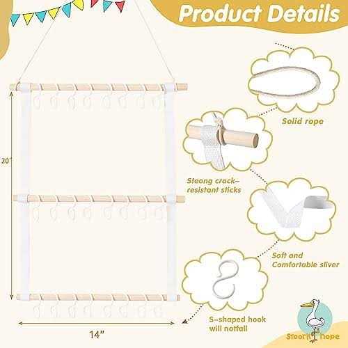 Headband Holder for Baby Girl Headband Organizer for Girls Bow Holder for Girls Hair Bows - Image 3