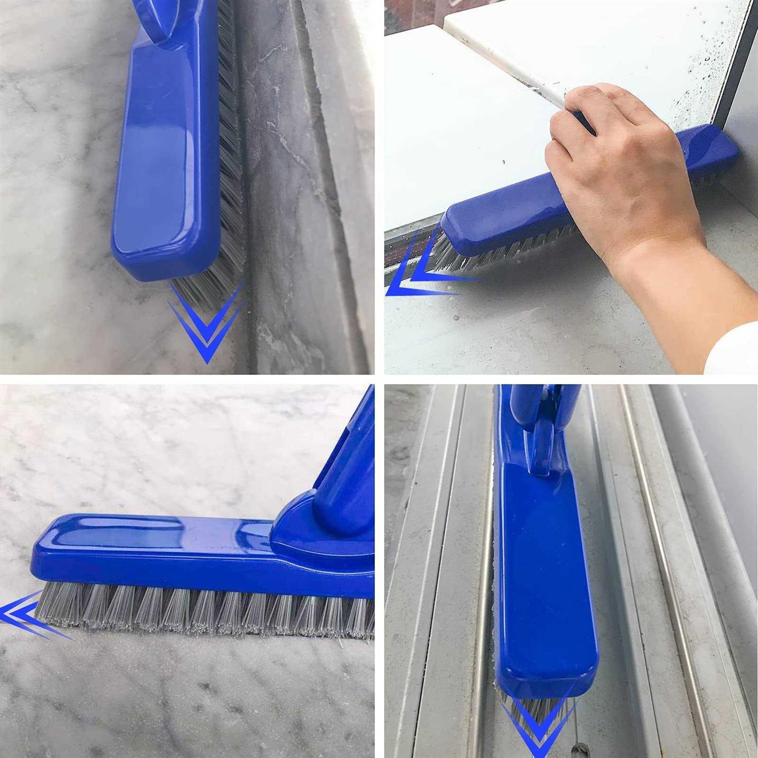 ITTAR Grout Brush with Long Adjustable Handle Swivel Scrub Brush - Image 4
