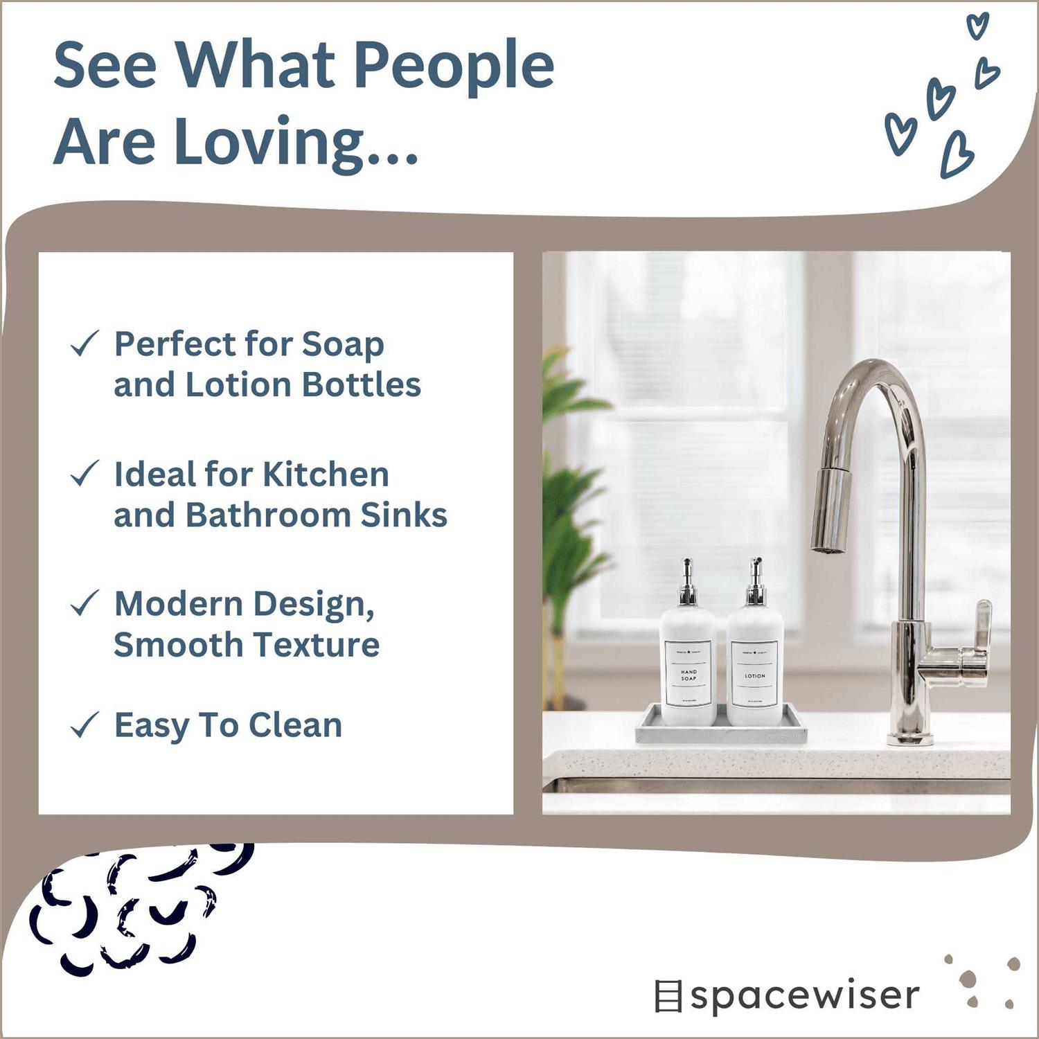 Spacewiser Countertop and Vanity Tray Shatterproof Bathroom Tray - Image 2