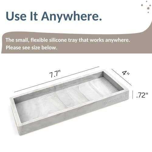 Spacewiser Countertop and Vanity Tray Shatterproof Bathroom Tray - Image 5