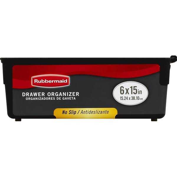 Rubbermaid 2.3 in. H X 15 in. W X 6 in. D Plastic Drawer Organizer - Image 3