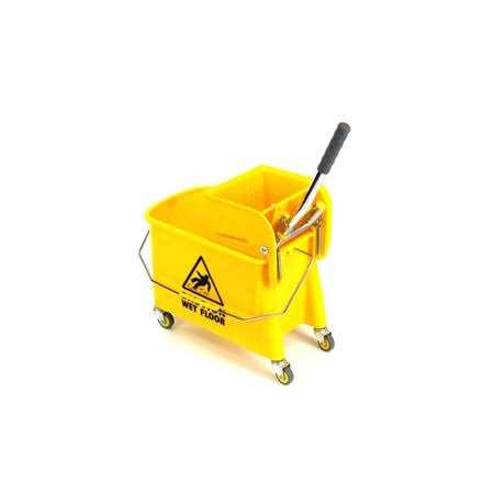 Small Mop Bucket with Wringer 5.2 Gallon AF08068 - Image 4
