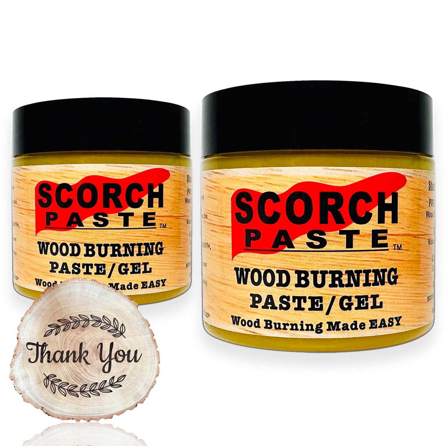Scorch Paste Wood Burning Paste Wood Burning Gel for Crafting & Stencil