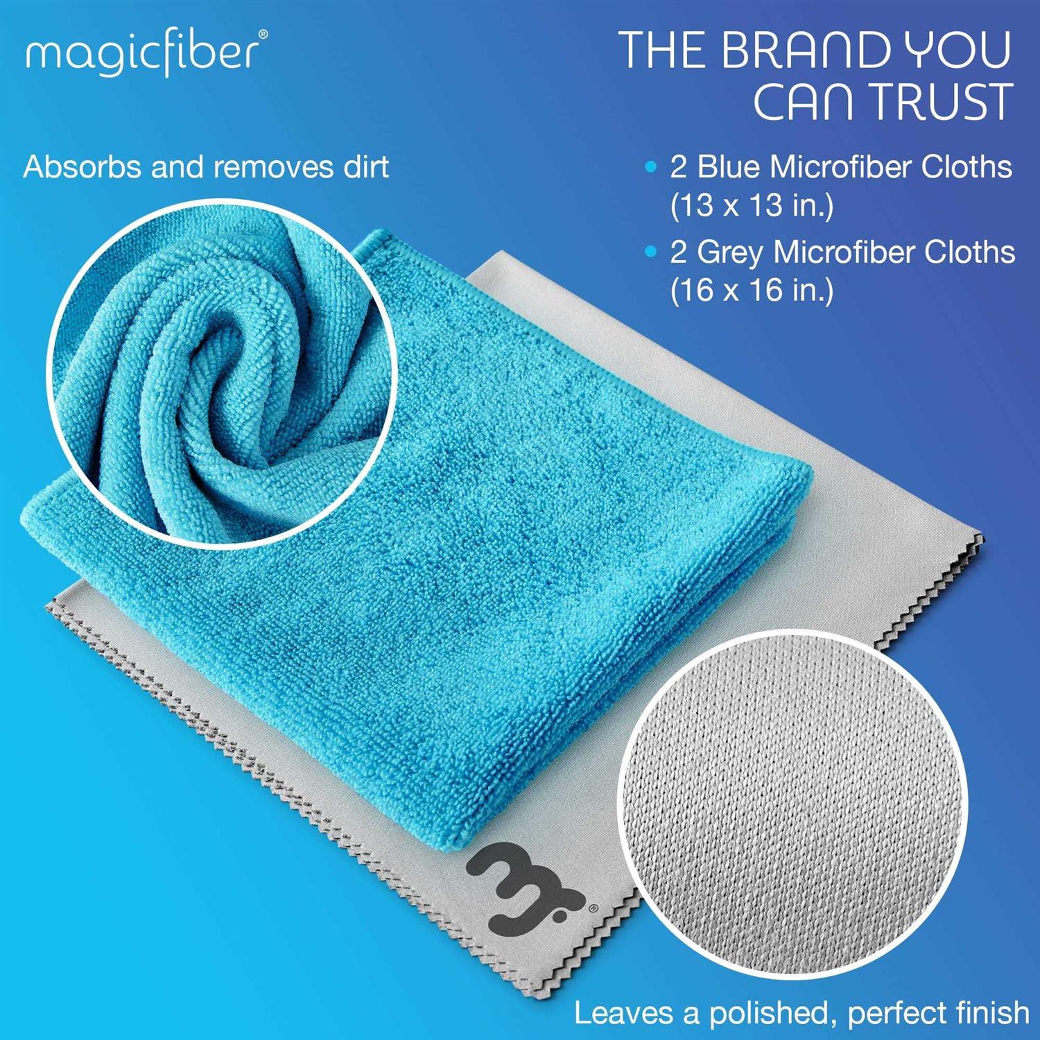 Magicfiber Microfiber Cleaning Cloth Thick Soft & Ultra Absorbent Reusable Microfiber Towel - Image 2