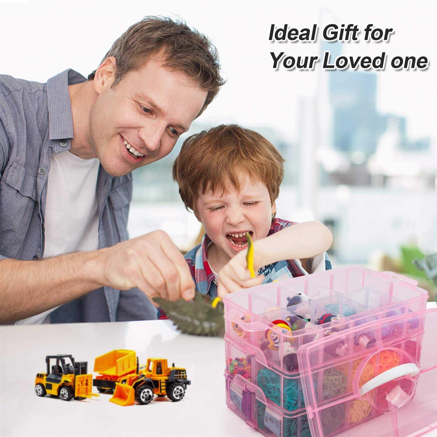 INSCRAFT 7 Layers Stackable Storage Container 70 Adjustable Compartments - Image 2