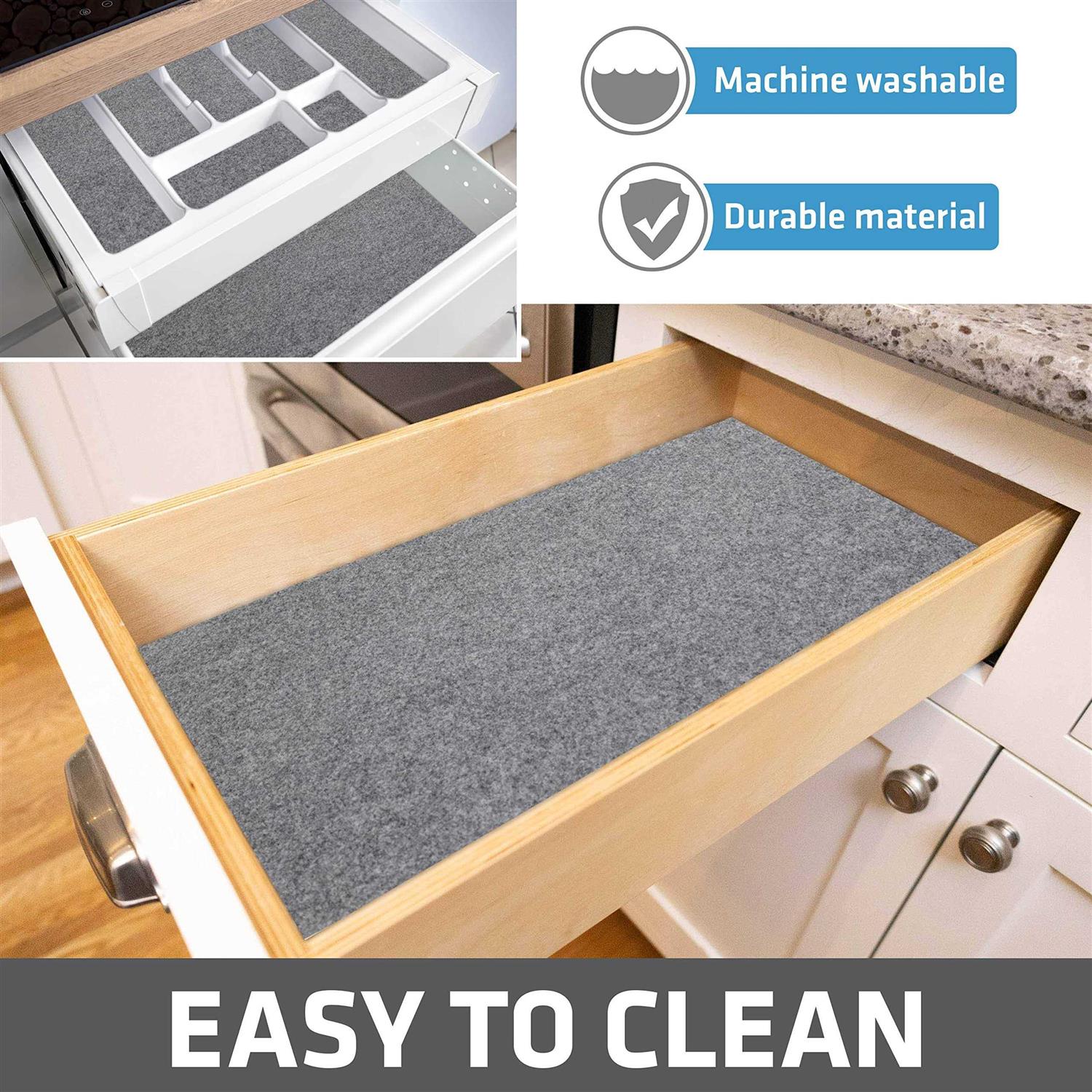 Drymate Premium Luxury Shelf & Drawer Liner Thick Cushioned Fabric - Image 5