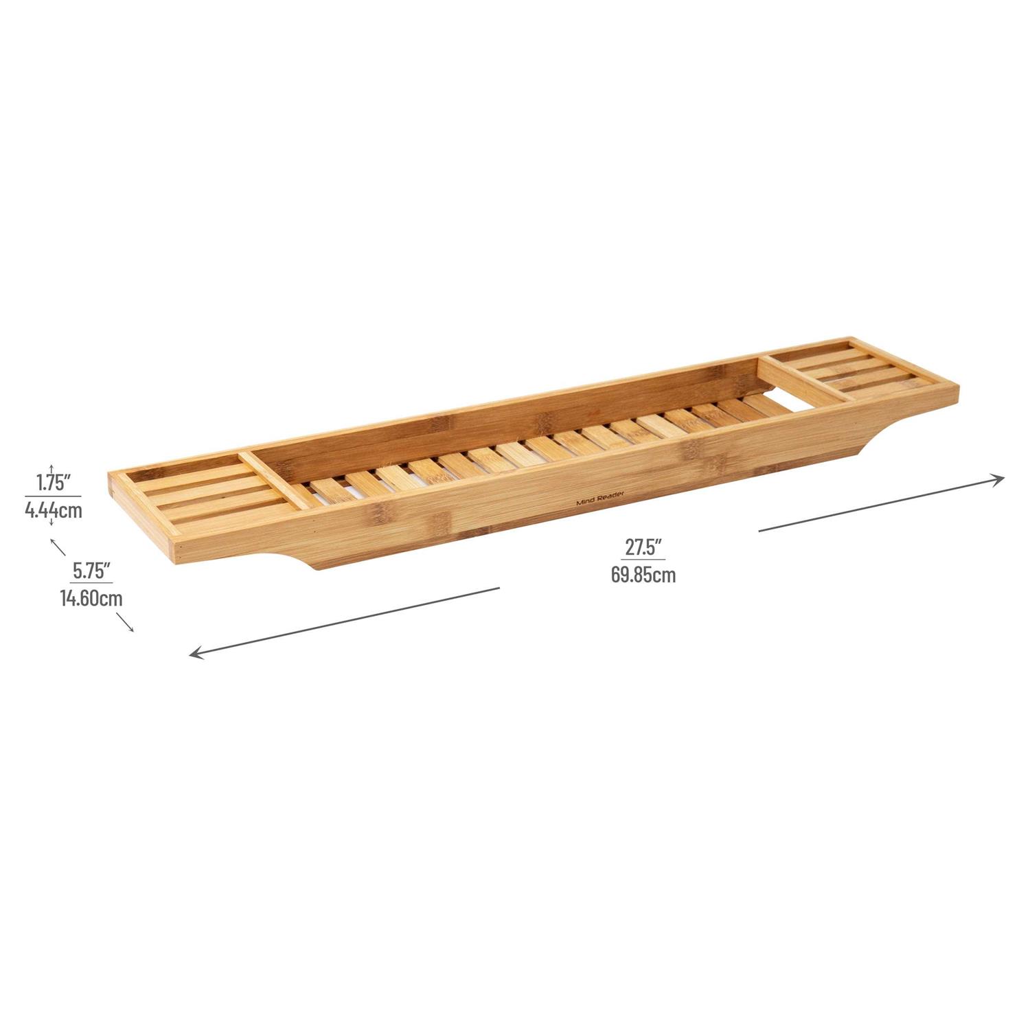 Mind Reader Bamboo Bathtub Caddy - Image 2