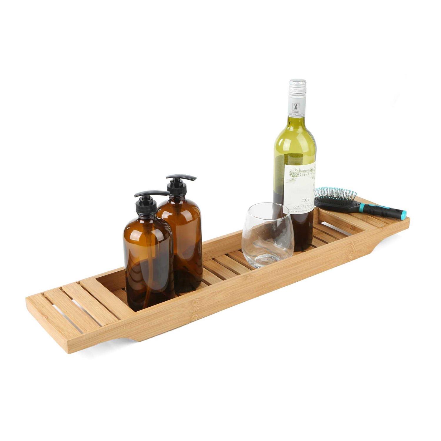Mind Reader Bamboo Bathtub Caddy - Image 5