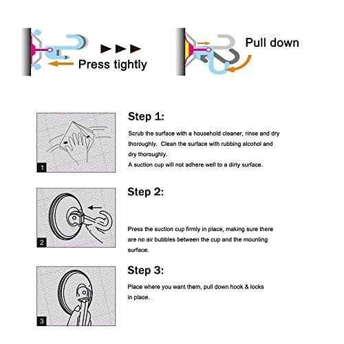 Nl Home Suction Cup Wreath Hooks, Powerful Vacuum Hangers for Door Window - Image 3