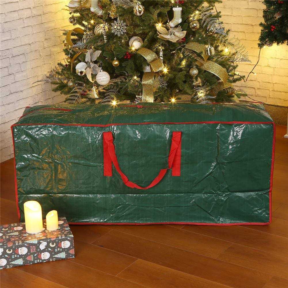 Sattiyrch Christmas Tree Storage Bag Fits Up Xmas Disassembled Trees with Durable Reinforced Handles & Dual Zipper - Image 2