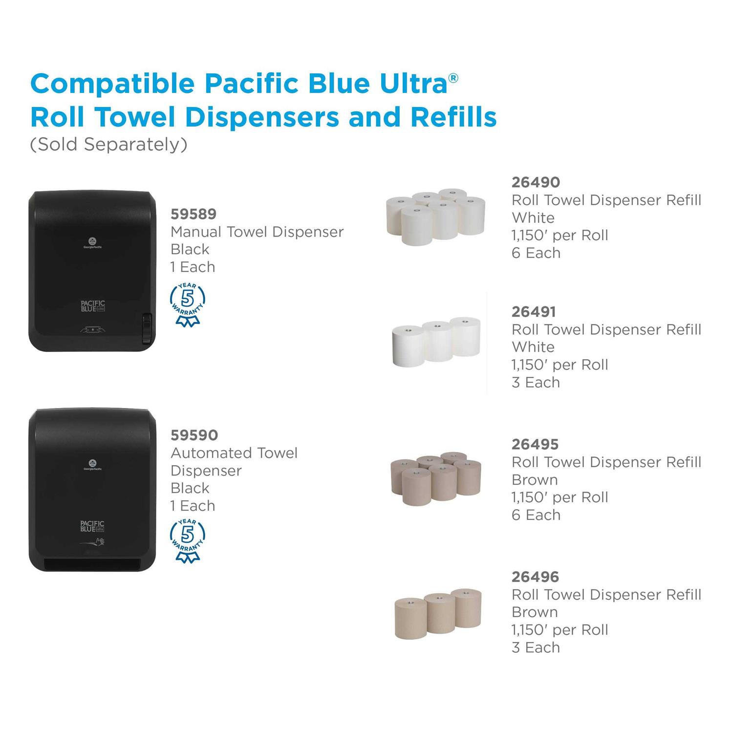 Georgia Pacific Blue Ultra Paper Towels - Image 2