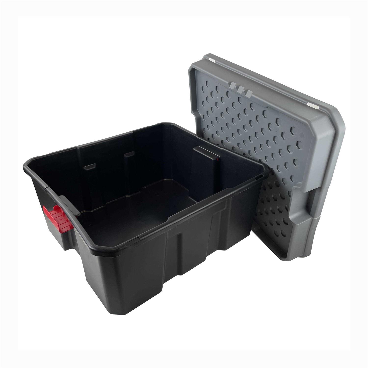 Hyper Tough 21 Gallon Plastic Material Storage Tote - Image 2