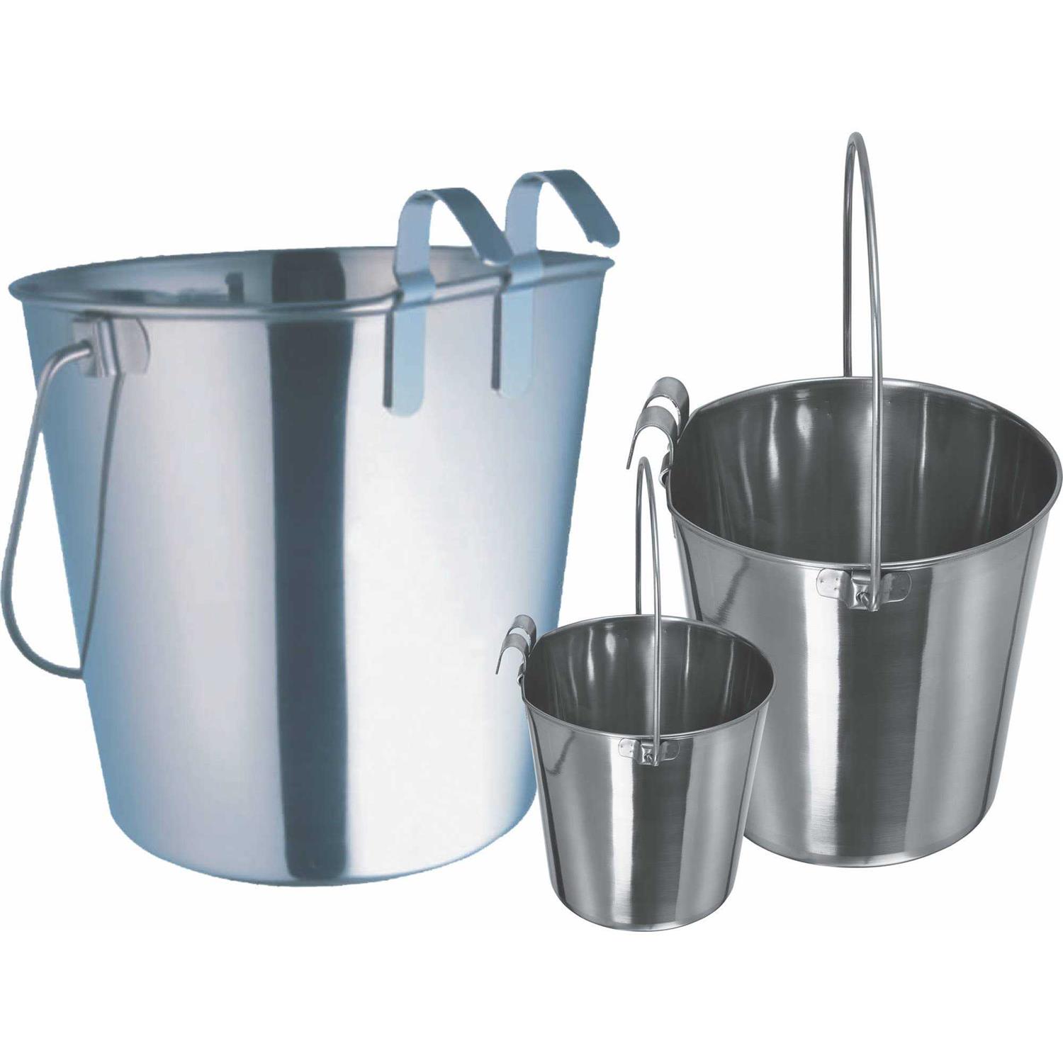 Indipets Stainless Steel Heavy Duty Flat-Sided Pail - Image 4