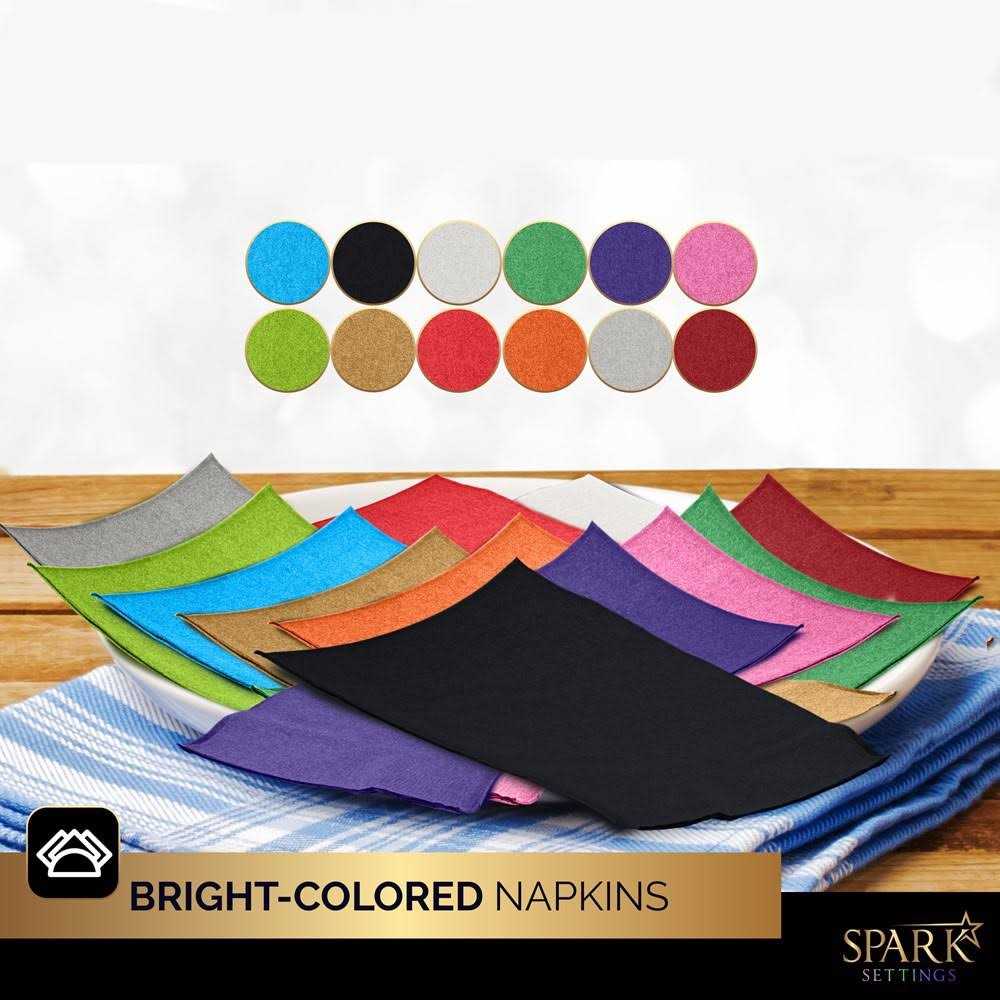Dinner Napkins Disposable Guest Towels Beverage Napkins Soft and Absorbent Paper Napkins Dinner Size for Party - Image 4
