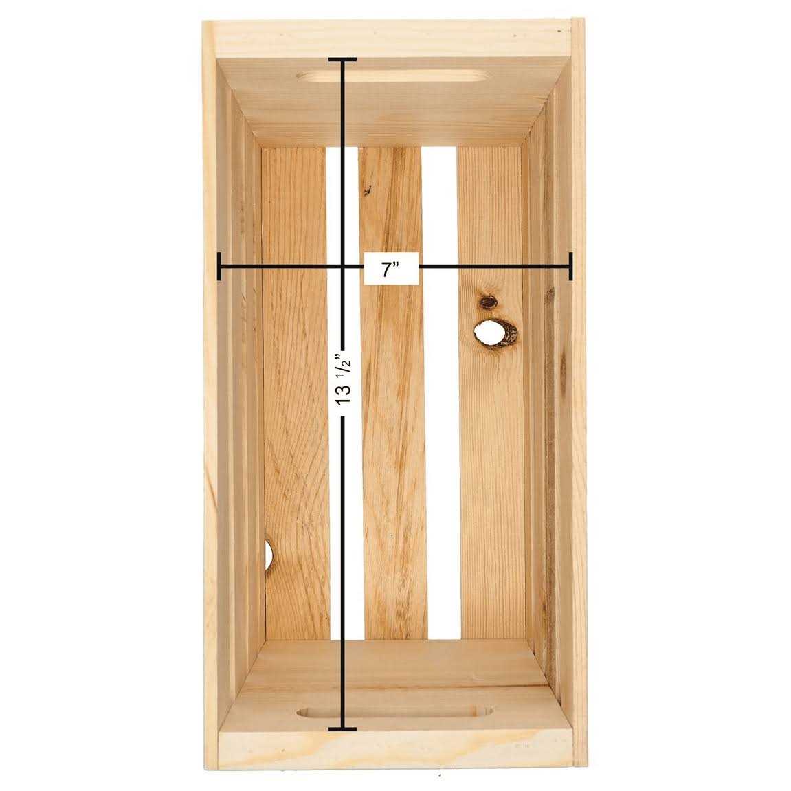 Leisure Arts Good Wood Wooden Crate Unfinished Pine - Image 3
