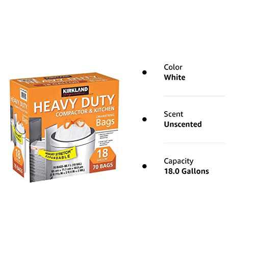 Kirkland Signature Compactor Bags 18 Gallon - Image 3