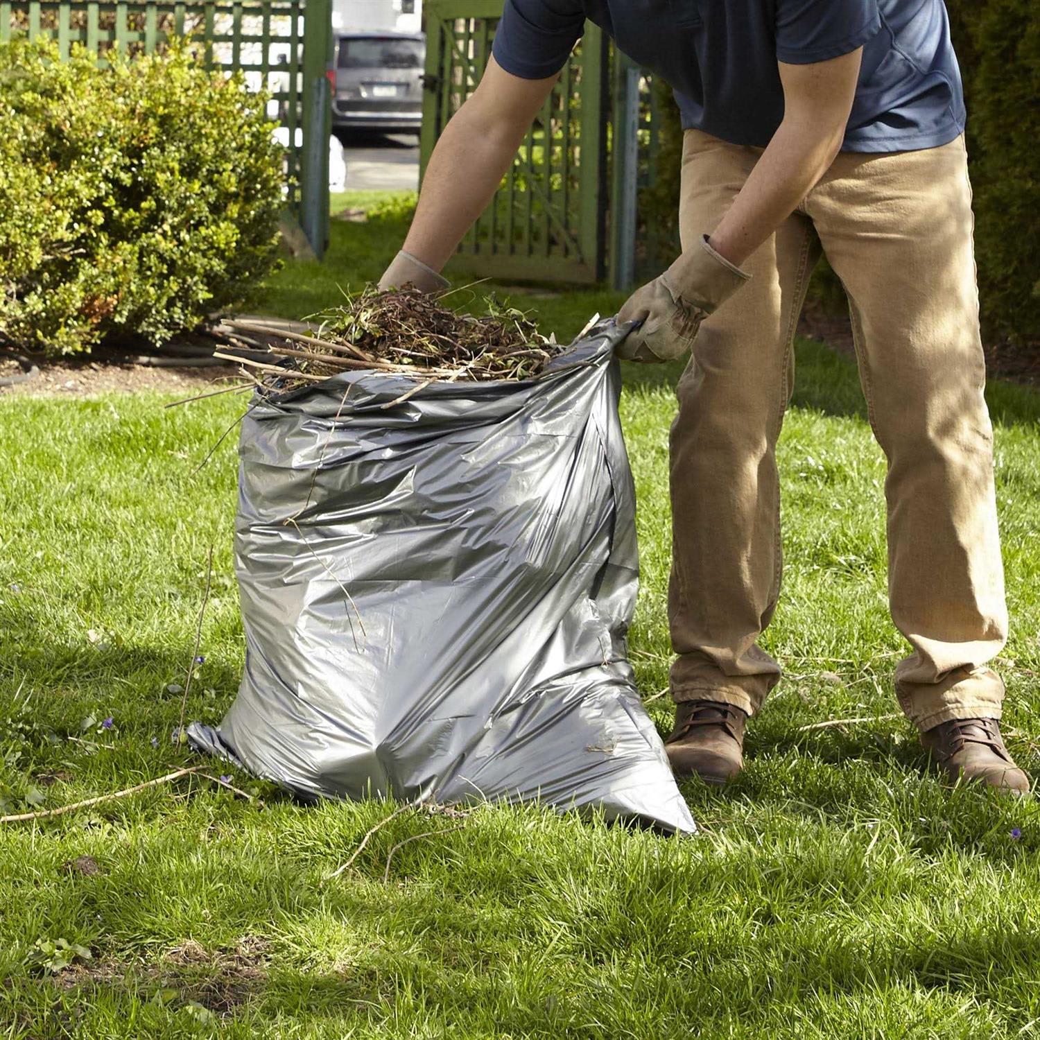 Hefty Steel Sak 39 Gal. Heavy Duty Black Trash Bag - Image 2